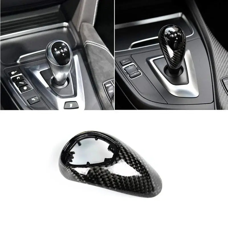 Carbon Fiber Gear Shift Knob Cover