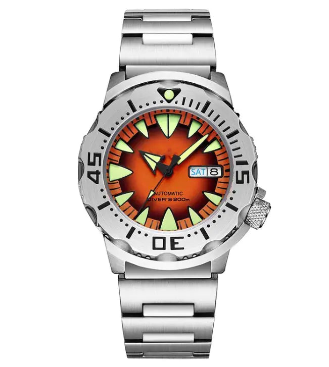 Stainless Steel Luminous Waterproof Mechanical Watch