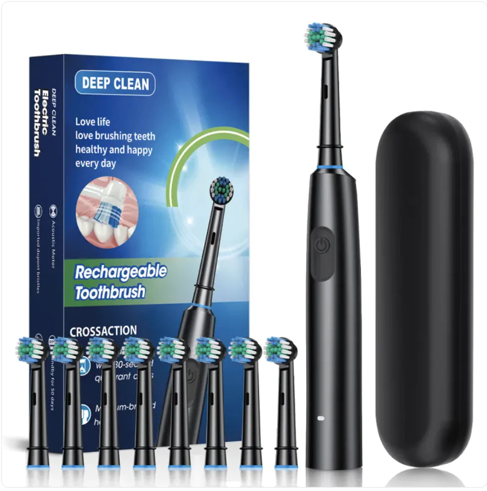 Rotating Round Head Electric Toothbrush