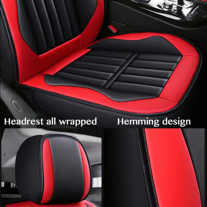 Car Seat Covers For 5 SEAT Pu Leather Seats Cover Full Set Seat Cushion Cover Front Rear Seat Cover Universal SUV Trucks