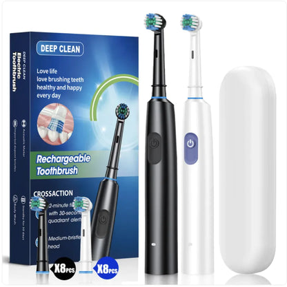 Rotating Round Head Electric Toothbrush