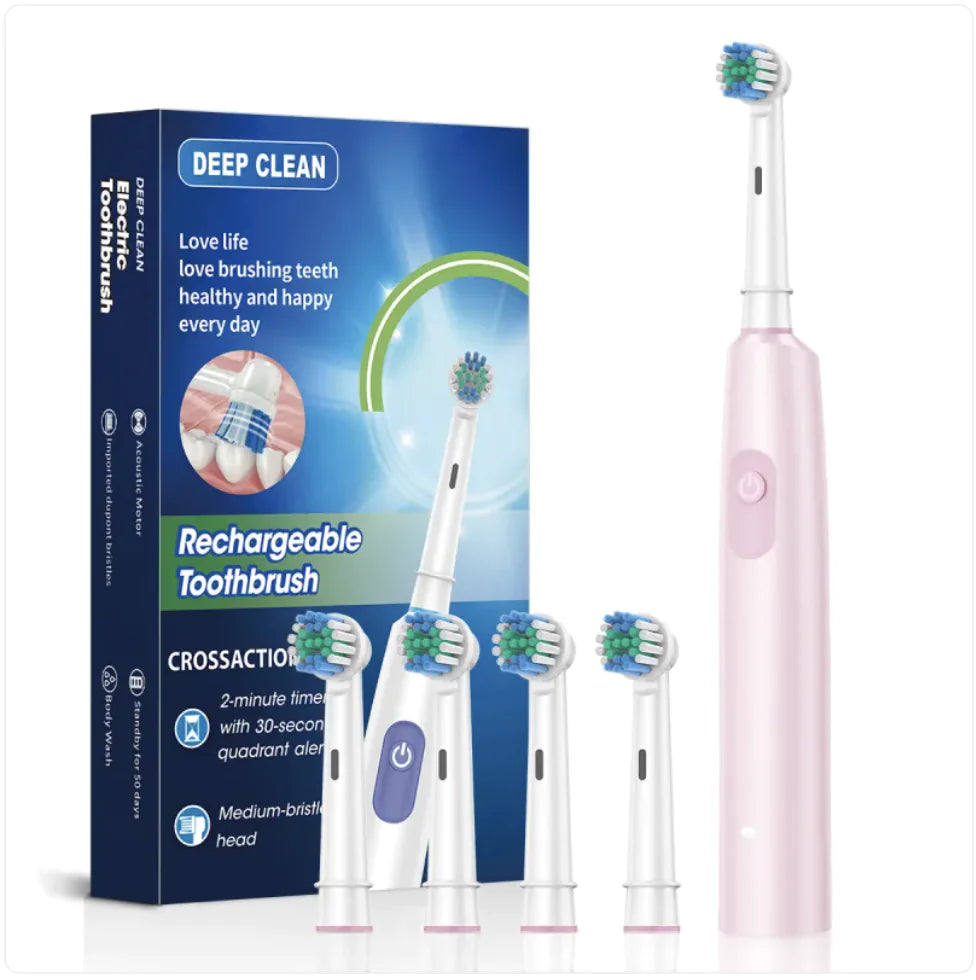 Rotating Round Head Electric Toothbrush