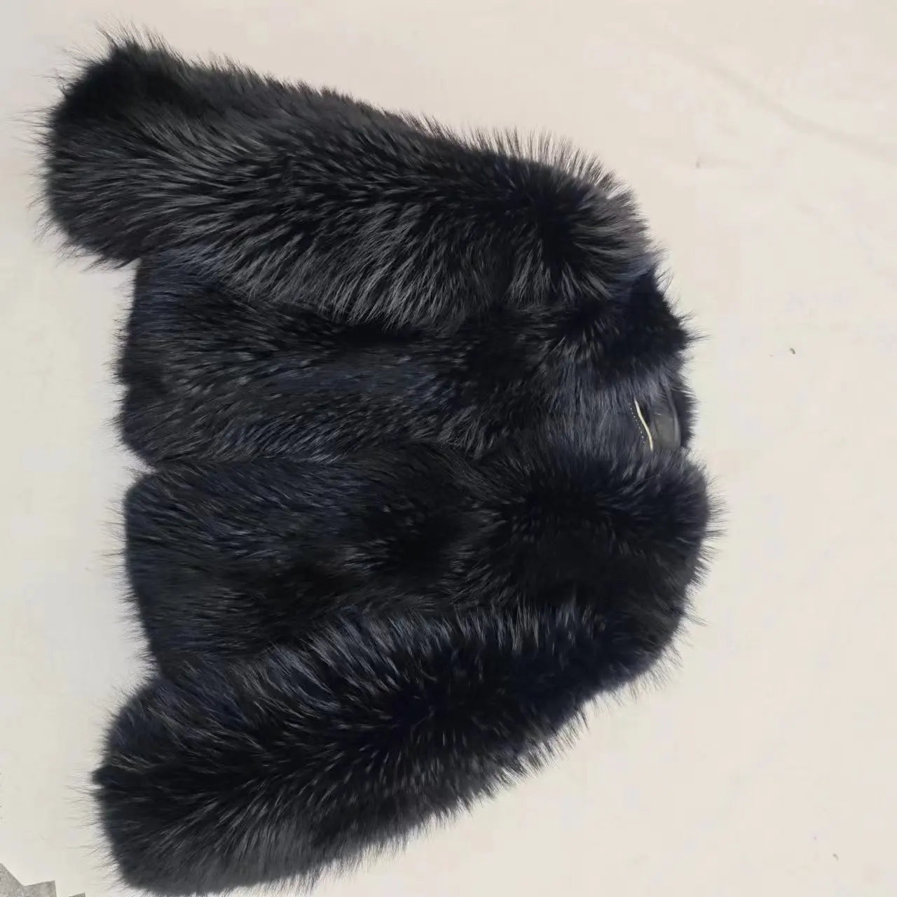 New Winter Women's 100% Genuine Fox Fur Coat Whole Skin Luxurious Thick Warm Jacket Black Color