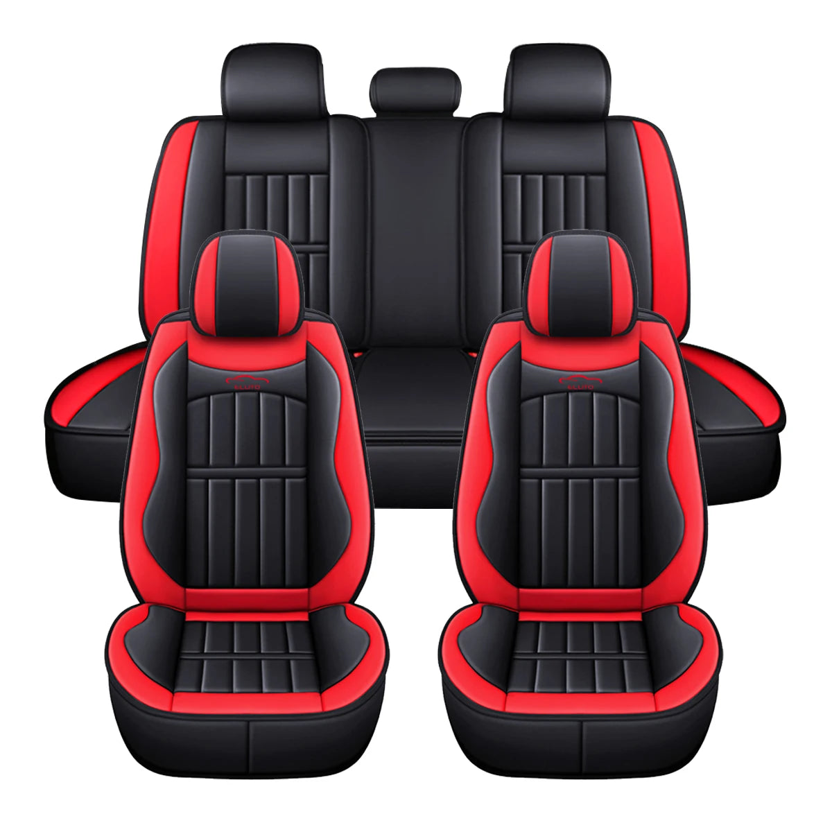 Car Seat Covers For 5 SEAT Pu Leather Seats Cover Full Set Seat Cushion Cover Front Rear Seat Cover Universal SUV Trucks