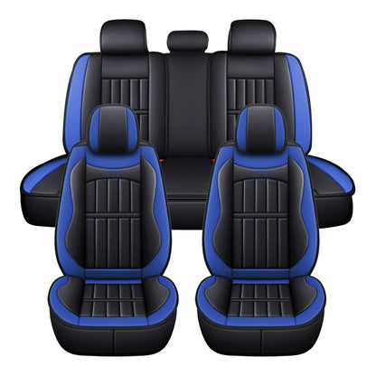 Car Seat Covers For 5 SEAT Pu Leather Seats Cover Full Set Seat Cushion Cover Front Rear Seat Cover Universal SUV Trucks