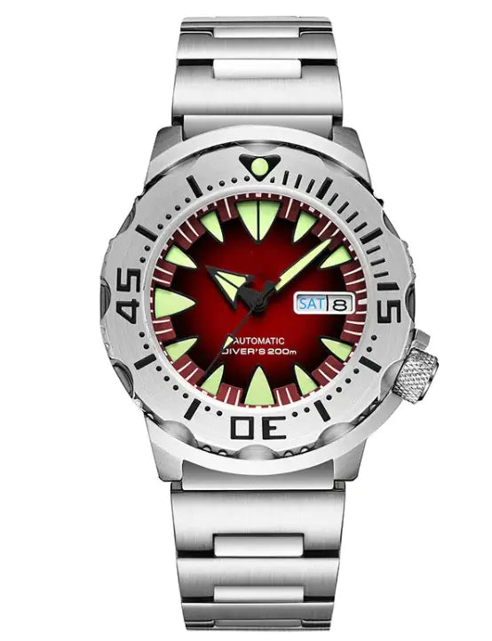 Stainless Steel Luminous Waterproof Mechanical Watch