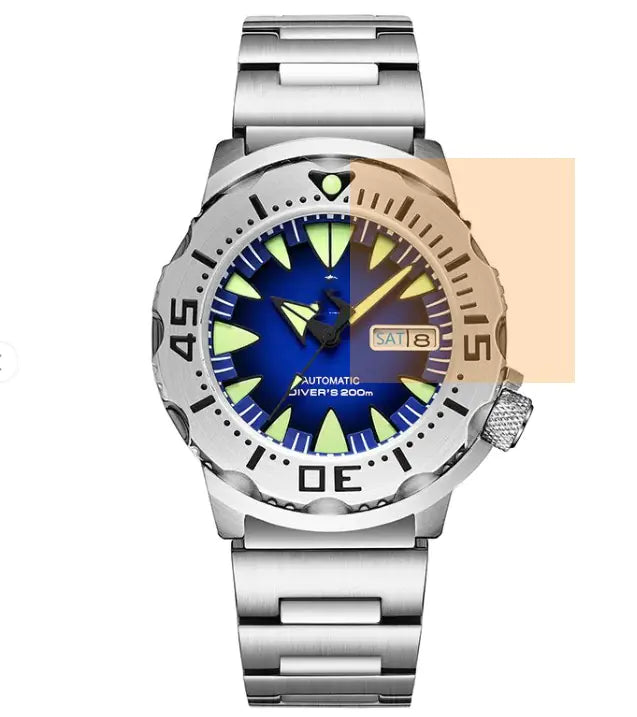 Stainless Steel Luminous Waterproof Mechanical Watch